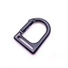 Shelf D-shaped Ring Semi-circular Ring Button Black Metal Keychain Hiking Climbing Carabiner