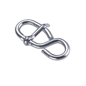 Zind Plated Figure 8 Rope Shortener With Tongue Safety Latch Steel for Rigging/Lifting