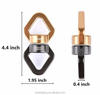 BT-A664 Aluminum 360 Swivel 30KN Carabiner With Swivel Carabiner Screw,Climbing Hammock Swing Setting Carabiner Keychain