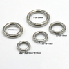 BT-56 Spring Round Circle Snap Clip Hook O Ring Keychain Key Ring Carabiner Snap Hook Small Metal Clasp O Rings for Bags