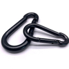 BT-245B Heavy Industry Spray-paint Gym Steel Electric Galvanized Snap Hook Lanyard Carabiner Spring Black Metal Hook