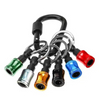 1/4 1/6 Inch Six-piece Set Adapter Change Keychain Portable Bit Holder Extension Bar Drill Screw Batch Head Quick Change Sleeve