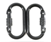 BT-244 Promotional OEM Colorful 22KN Hiking Steel High Quality Tension Cheap Locking Rock Carabiner With Screw Climbing Hook