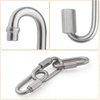 Zinc Plated Steel Threaded Quick Link Stainless Steel Oval Locking Carabiner Clip Tow Chain Quick Links