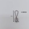 Zinc Alloy 9mm 13mm Rotating Carabiner Hook Carabiner Bag Locking Clip Swivel Key Hook