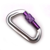 BT-A1301N 7075 Pet Black Carabiner Dog Leash Swivel Locking Clip Aluminum With Screw Black 12kn Carabiner