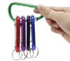 Flat Aluminum D Shape Camping Water Bottle Mini Keychain Hook Clip Aluminum 2 Inch Small Carabiner