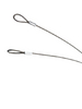 Stainless Steel Safety Braided Cable Sling Coated Carabiner Hook Wire Rope With Loop Ends