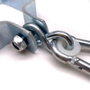 BT-2002 M10 Square Zinc Plated Collar Hook With Carabiner Rigging Hardware Durable Frame Steel Swing Clamp Hook