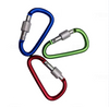 5mmx57mm Aluminum Key Hook Spring Clip Keychain Carabiner Karabiner Bagpack Camping Snap Hook Custom Carabiner