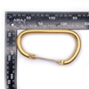 Aluminum D Shape Safety Carabiner Custom Logo Custom Color Snap Hook