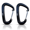 Aluminum 7075 12KN Wire Gate Hook Safety Hammock Hanger Aluminum Carabiner Hook