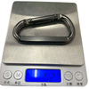 6*60MM Flat Spring Hook with Matte Black Nickel Plating Custom Climbing Carabiner Outdoor Buckle Safety Hook Steel Snap Hook