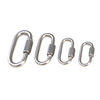 304 316 Stainless Steel Oval Quick Links Safety Snap Hook Climbing Carabiner Lock Buckle M6 M8 M10