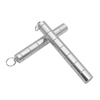 Aluminum Carabinas Clip Karabiner Keychain 7 Layers Cylindrical Sealed Moisture-proof Medicine Box Pill Bottle