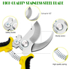 Bypass Pruning Shears Gardening Heavy Duty Stainless Steel Pruning Shears Precision Scissors for Bonsai Plants Vegetable Flower