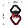 BT-A664 Aluminum 360 Swivel 30KN Carabiner With Swivel Carabiner Screw,Climbing Hammock Swing Setting Carabiner Keychain