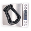 BT-Z525 Heavy Zinc Alloy Black Indoor Sport Safety Hanging Suspension Training Yoga Swivel Hook 38 mm Lanyard Carabiner