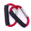 BT-007 Aluminum 6061Sponge Liberate Moms Hands 14cm Big D Shape Carabiner Large Baby Stroller Hook