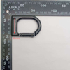 Black Zinc Alloy D-type Buckle 38MM Webbing Carabiner for Keychain Hiking Climbing