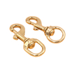 BT-B04 Clips Straps Carabiner Round High Polish Antique Swivel Carabin 20mm Solid Brass Snap Hook Webbing Hook Carabiner for Dog