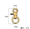 BT-Z005 Handbag Lobster Clasps Clips Straps High Polish Outdoor Activity Solid Brass Hook Snap Trigger Hook Pet Carabiner