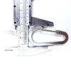 6x60MM Aluminum Snap Hook Promotional Keychains Carabiners Pet Supplier Pet Leashes Hook Dress Button