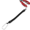 Camping Outdoors Packsack Key Chain Carabiner Lanyard Elastic Telephone Wire Travel Gear Tool Lanyard