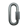 Zinc Plated Steel Threaded Quick Link Stainless Steel Oval Locking Carabiner Clip Tow Chain Quick Links