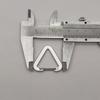 New Style Triangle Shape Aluminum Hook Flat Carabiner Clip for Keychain Logo Customized