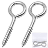 Wooden Round Head Metal Eye Bolt Heavy Duty Black Larger Hanging Screw Hook Eye Hooks Screw