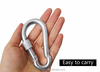 BT-A664 Aluminum 360 Swivel 30KN Carabiner With Swivel Carabiner Screw,Climbing Hammock Swing Setting Carabiner Keychain