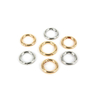 BT-55 Zinc Alloy Sliver Key Metal Round Carabiner Circle Snap Clip Hook O Ring Spring Gold Titanium Round Carabiner Clip