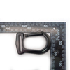 Black Tention Zinc Alloy Buckle Making Accessories Yoga Swivel Snap Hook Strap Carabiner Webbing Metal Hook