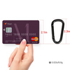 2.3inch Small Hook Full Black Keychain Multi-use Aluminium D Ring Mini Clip Karabiner Custom Carabiner Metal Snap Hook Keychain