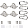 Yoga Swing Hammock Chair Sling Trapeze Pad Eye Hanging Hooks Hanger Heavy Duty Ceiling Wall Mount Suspension 304 Stainless Steel
