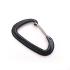 Black 5KN Hammock Wire Gate Backpack Locking Hooks 12kn Carabiner Custom Logo Mosquetones Karabiner