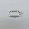 D-Rings/O Ring Aluminum Hook Square Shape Carabiner Straight Hardware Many Types Sizes for Keychain