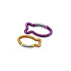 Carabiner Clip Fish Shape Keychain Aluminum Alloy Buckle Spring Carabiner Snap Hook Clip Keychains Outdoor Camping Tools