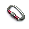 Heavy Duty Safety Rock Carabiner Screw Lifting Hook 25kn Self-locking Carabiner Custom Logo Climbing Metallic Carabiner
