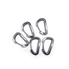 D shaped Clips with Swivel Snap Hook For Outdoor Activities Aluminum Locking carabiner mosquetones de escalada de 5kn