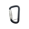 Safety D Shape Aluminum Clip Auto Locking Screw Hooks for Outdoor Camping,Hammock