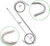 BT-S896S Custom Single Head Sharp Meat Hooks for Refrigerated Trucks SS304 Butcher Stainless Steel S Hook