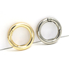 BT-55 Zinc Alloy Sliver Key Metal Round Carabiner Circle Snap Clip Hook O Ring Spring Gold Titanium Round Carabiner Clip