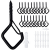 5MM Screw Steel Electric Galvanized Eye Bol Heavy Duty Hooks for Hanging Christmas Lights Hanging Hook Planting Hanging Hook