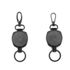 Badge Holder Reel Well Metal ID Badge Holder with Belt Clip Key Ring Wire Rope Name Card Retractable Keychain