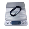Factory Price Aluminum Carabiner O Ring Black Straight Snap Hook for Keychain/Backpack