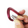 Aluminum Alloy Outdoor Carabiner Hook Pet Chain Connection Snap Hook with Eye Swivel Ring Master Lock