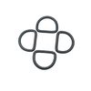 Wholesale 6MM Steel D Ring Welded D Shaped Rings for Handbag Accessories/Dog Collar