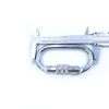 Classic Oval Aviation Aluminum Carabiner Zinc Plated Snap Hook for Climbing Use
